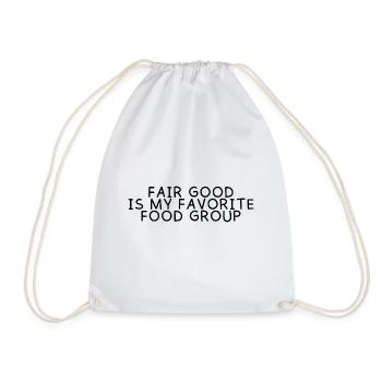 Fair Food Is My Favorite Food Group 3 - Drawstring Bag - white - Front
