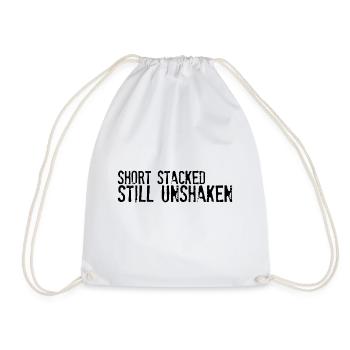 Court, empilé, toujours inébranlable 4 - Sac de sport léger - blanc - Devant