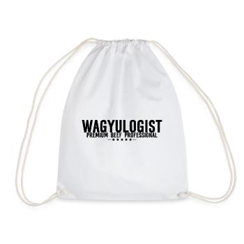 Wagyulogist, professionnel du bœuf de qualité supérieure - Sac de sport léger - blanc - Devant