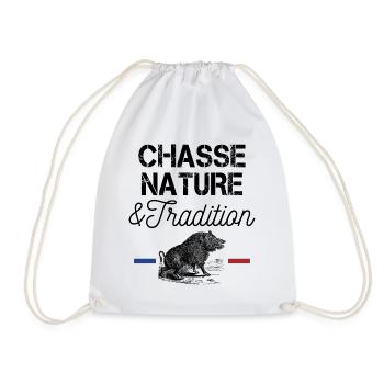 CHASSE NATURE ET TRADITION - Sac de sport léger - blanc - Devant