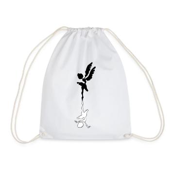 Lac des signes danseuse classique - Sac de sport léger - blanc - Devant