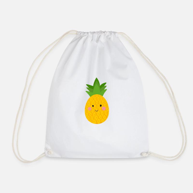 Ananas - Turnbeutel - Weiß