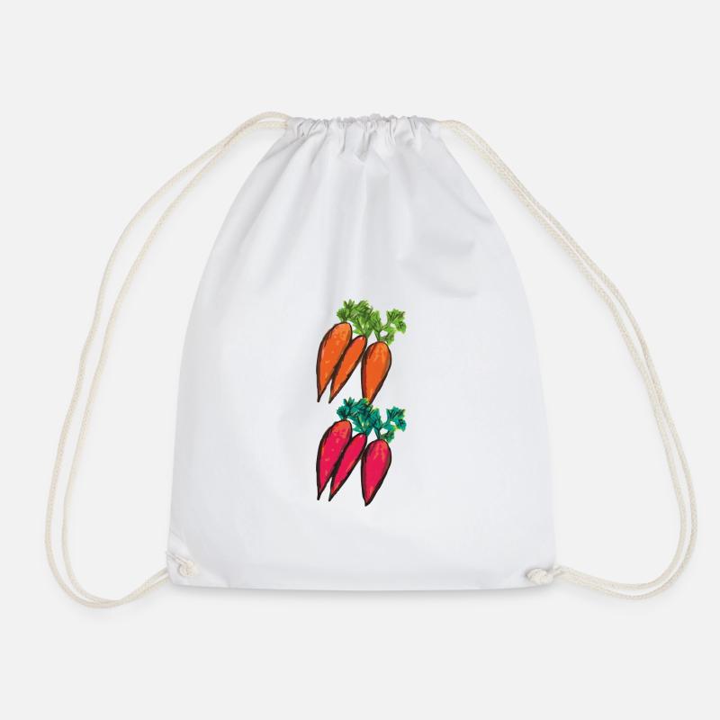 Variétés de carottes - Sac de sport léger - blanc