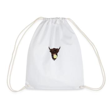Vache fraîche avec du chewing-gum - Sac de sport léger - blanc - Devant