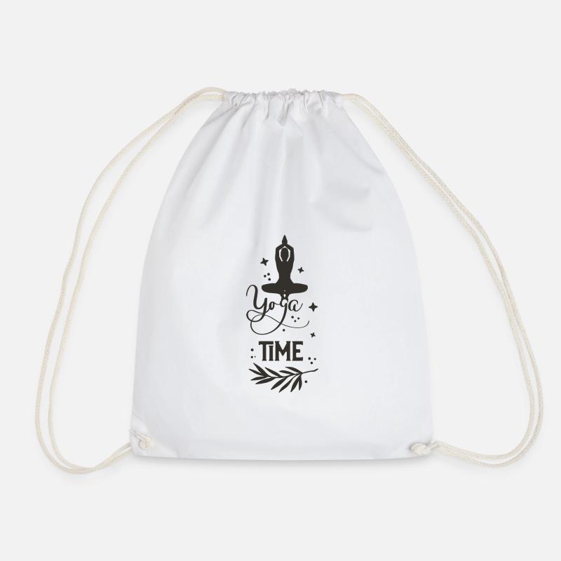 Yoga time - Drawstring Bag - white
