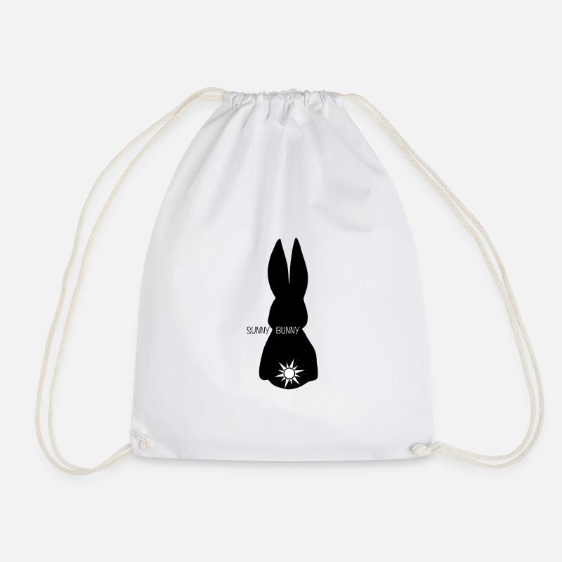 Sunny Bunny Hase mit Sonne - Turnbeutel - Weiß