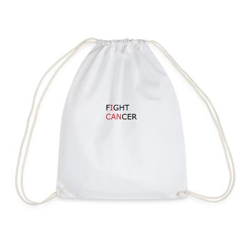 Fight Cancer I CAN - Drawstring Bag - white - Front