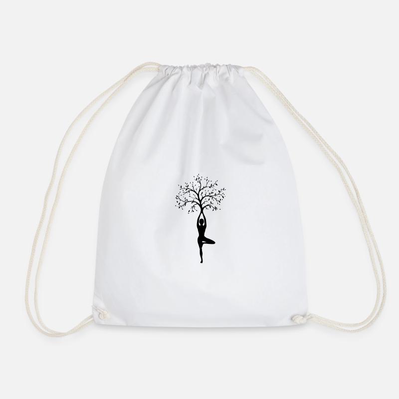 yoga - Drawstring Bag - white
