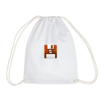 Disquette Brown Orange - Sac de sport léger - blanc - Devant