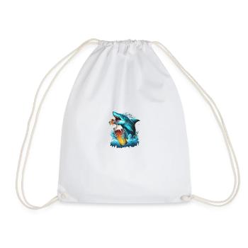 Untitled Design 77 - Drawstring Bag - white - Front