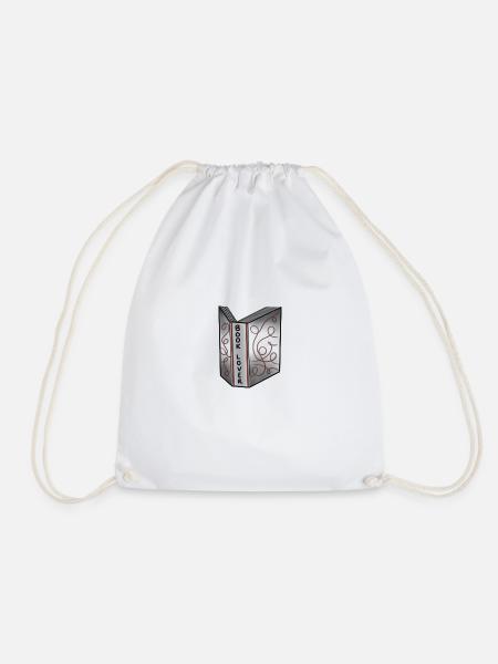 Book Lover - Drawstring Bag - white