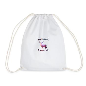 cerf poussières d étoiles - Sac de sport léger - blanc - Devant