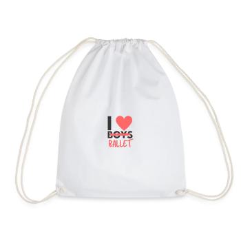 Ballet Dancer Gift Ballerina Ballet Outfit - Drawstring Bag - white - Front