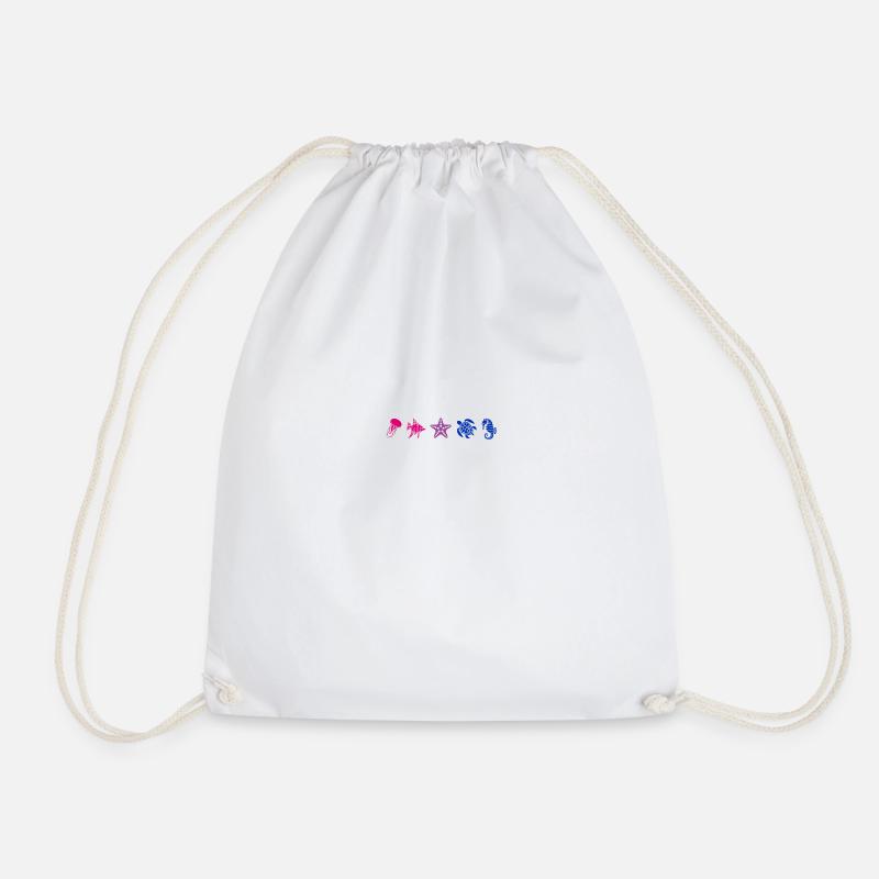 Subtil Pride Sea Creatures Beach Plage Été - Sac de sport léger - blanc