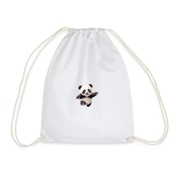 Panda Markus - Drawstring Bag - white - Front