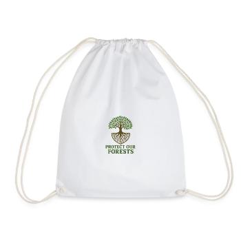 Tree of Life Eco Conscious Design - Drawstring Bag - white - Front