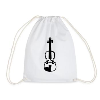 violin - Turnbeutel - Weiß - Vorne