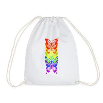 papillon lgbt - Sac de sport léger - blanc - Devant
