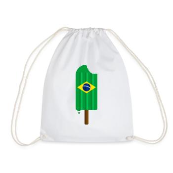 Taste of Brazil - Drawstring Bag - white - Front