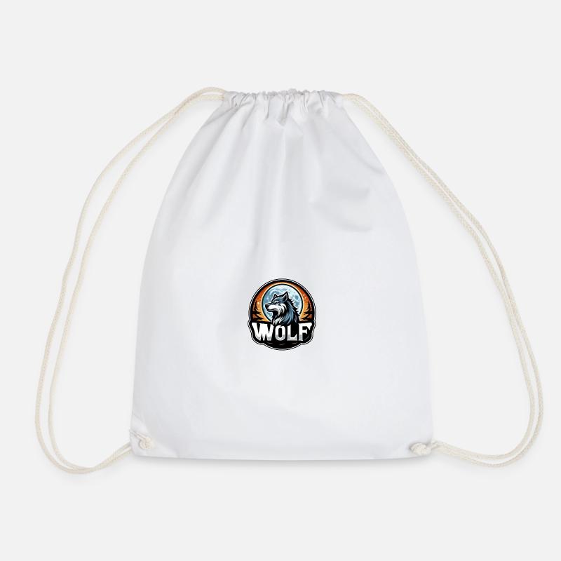 Wolf-Logo - Turnbeutel - Weiß