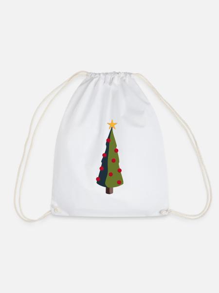Weihnachtsbaum - Turnbeutel - Weiß