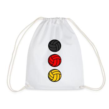 Deutschland Volleyball - Turnbeutel - Weiß - Vorne