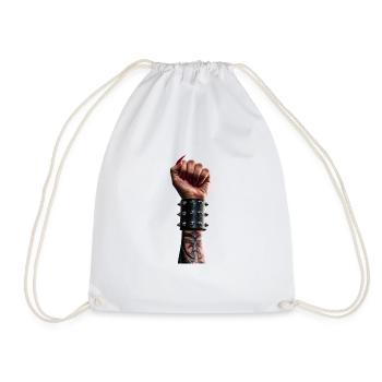 Raise your fist - Drawstring Bag - white - Front