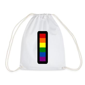 Lgbtq flagge - Turnbeutel - Weiß - Vorne