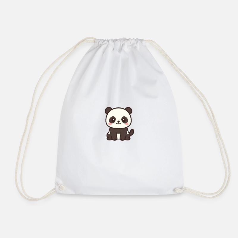Kawaii Panda - Turnbeutel - Weiß