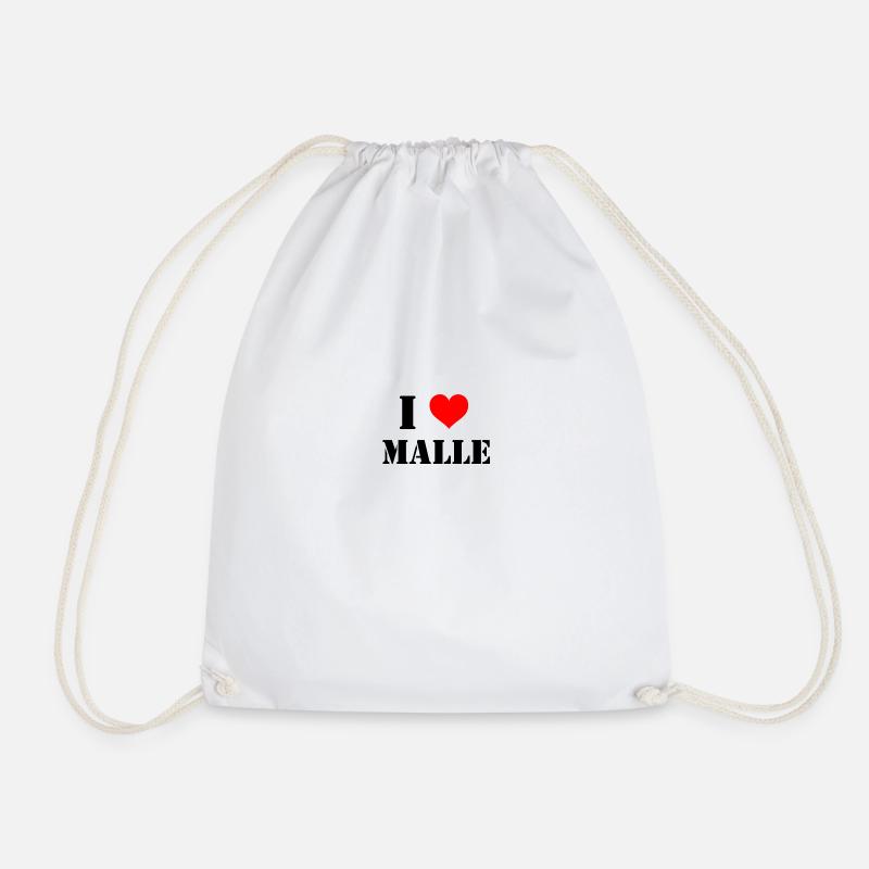 I Love Malle - Turnbeutel - Weiß