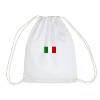 Flag Italy - Drawstring Bag - white - Front