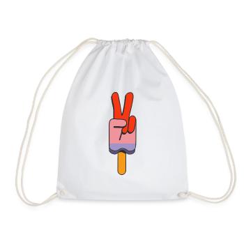 Popsicles Signe de Paix Paix - Sac de sport léger - blanc - Devant