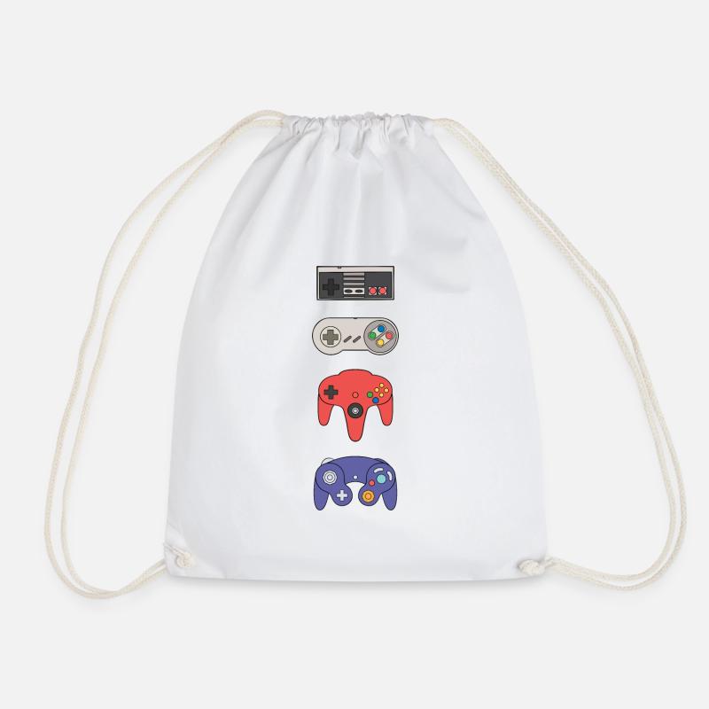 Control - Drawstring Bag - white