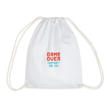 Game Over, continuer ? - Sac de sport léger - blanc - Devant