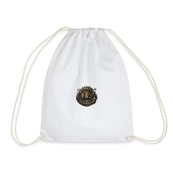 Steampunk Lion: Forge Your Legacy - Drawstring Bag - white - Front