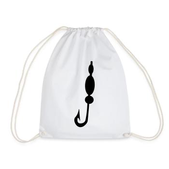 Fishhook - Drawstring Bag - white - Front