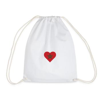 Cœur marocain - Sac de sport léger - blanc - Devant