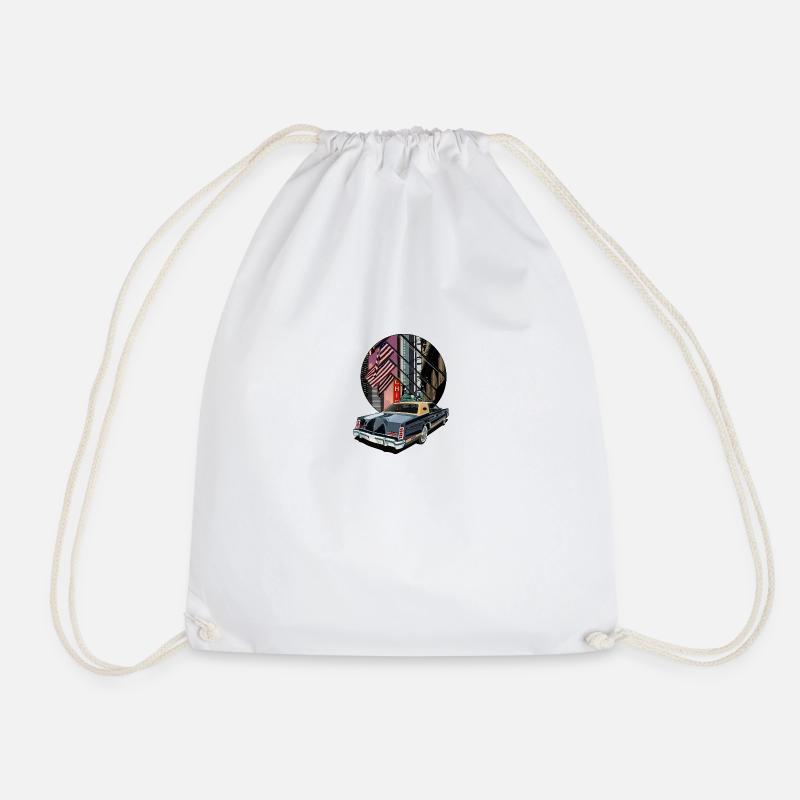 America - Drawstring Bag - white
