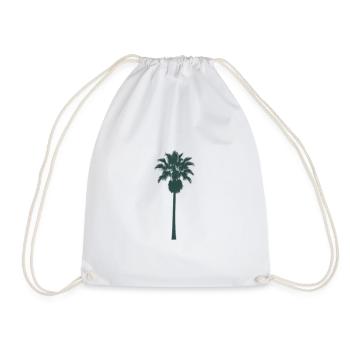 Tropical palm tree design - Drawstring Bag - white - Front