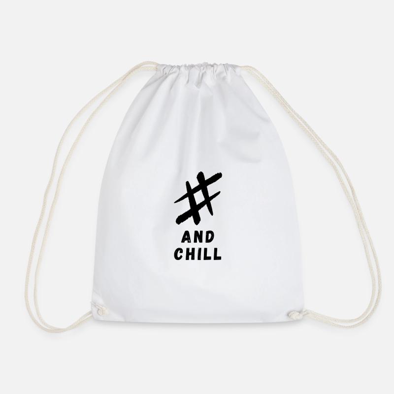 # and chill - Turnbeutel - Weiß