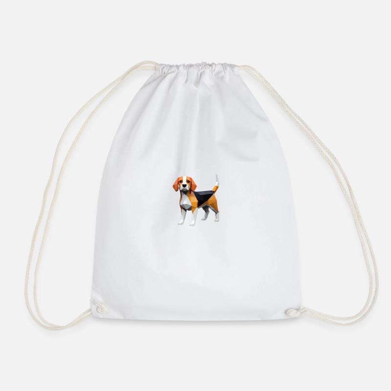 Hund Beagle - Turnbeutel - Weiß