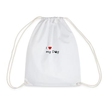 J’aime mon chien - Sac de sport léger - blanc - Devant