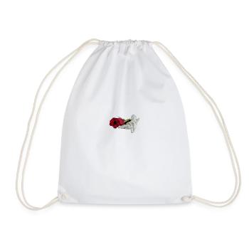 Rose et ange - Sac de sport léger - blanc - Devant