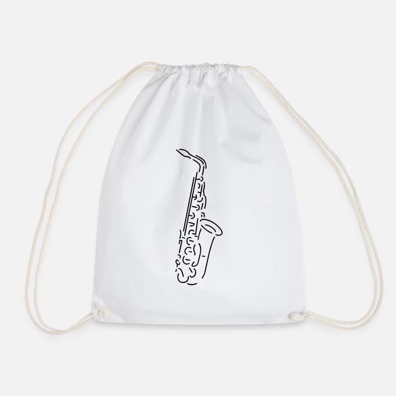 alto saxophone - Turnbeutel - Weiß