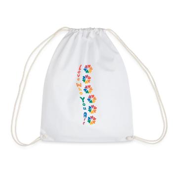 Aimez qui vous êtes - Sac de sport léger - blanc - Devant