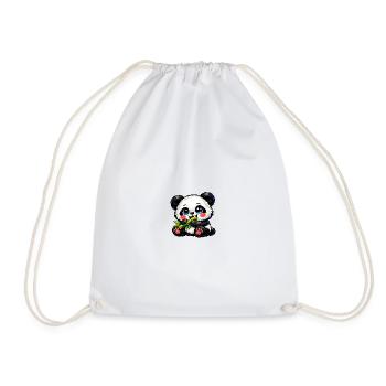 Cute Bamboo Panda - Turnbeutel - Weiß - Vorne