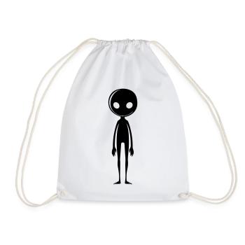 Alien Außerirdischer - Sac de sport léger - blanc - Devant