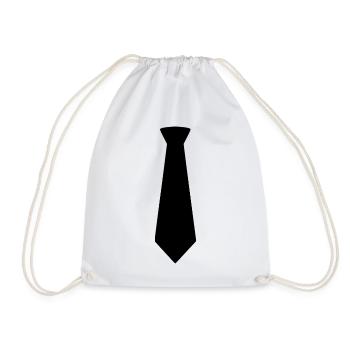 Black Tie - Turnbeutel - Weiß - Vorne