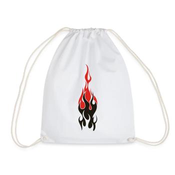 flammen - Drawstring Bag - white - Front