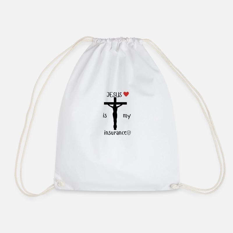 JESUS is my Insurance - Design - Turnbeutel - Weiß